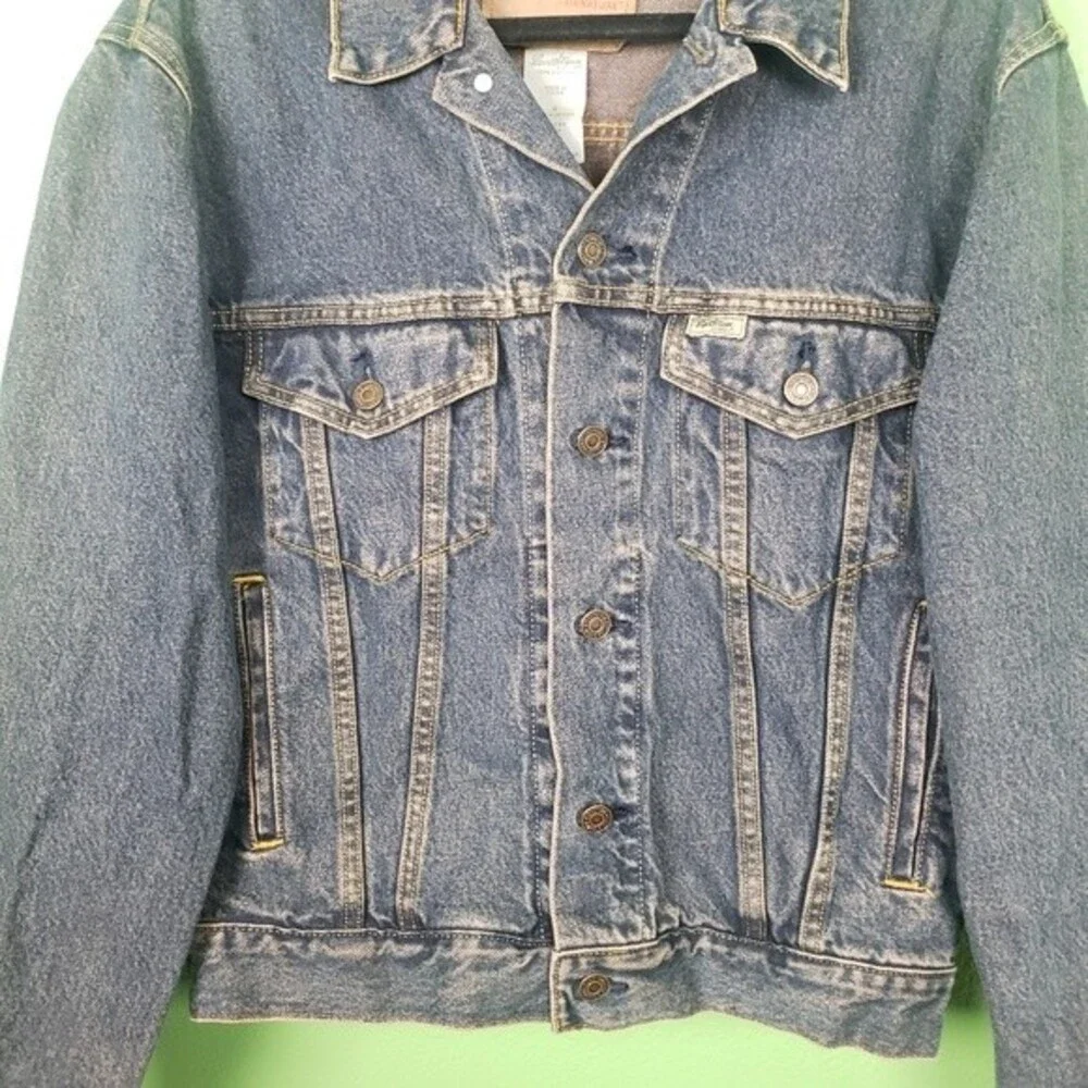 Men's Vintage Levi Strauss Signature Preimum Denim Button Up Jacket Size Small - Picture 14 of 14